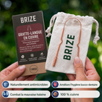 Grattoir à langue 100% cuivre BRIZE