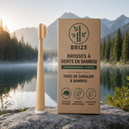 Brosse à dents BRIZE en poils de sanglier et bambou (paquet de 4)